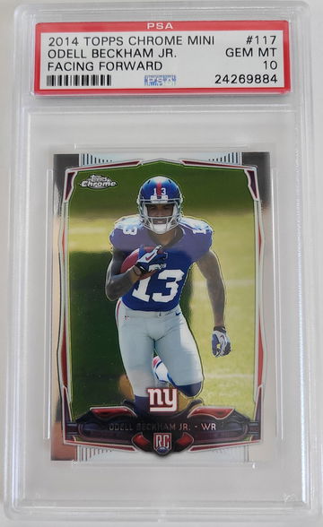2014 Topps Chrome Mini Odell Beckham Jr.  #117A - Facing Forward PSA 10 GEM MT