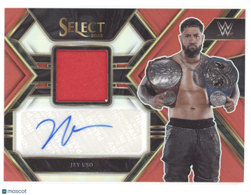 2023 Panini Select Prizm WWE Jey Uso #AM-JUS /49 Authentic Autograph Memorabilia