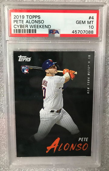 2019 Topps Cyber Weekend Pete Alonso RC PSA 10