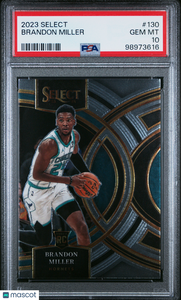 2023 Panini Select Brandon Miller #130 PSA 10