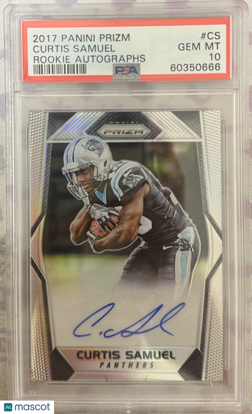 2017 Panini Prizm Rookie Autographs Curtis Samuel #CS PSA 10