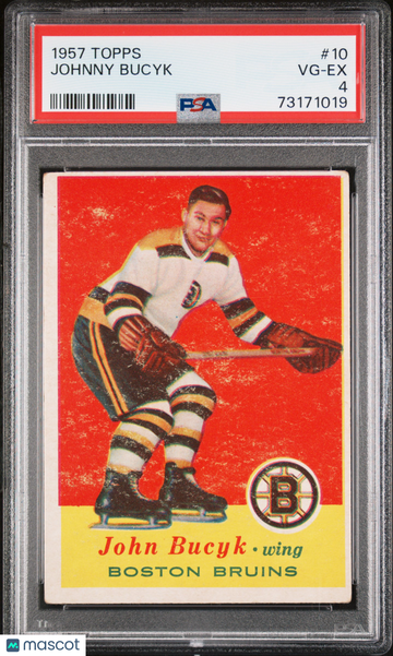 1957 Topps Johnny Bucyk #10 PSA 4