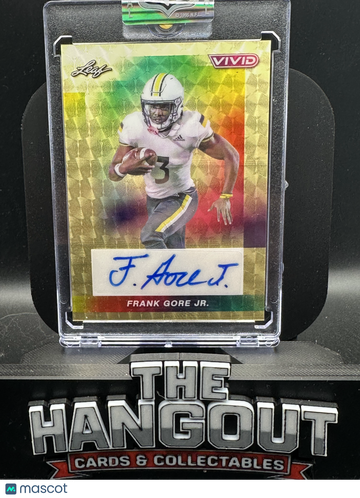 2024 Leaf Vivid Frank Gore Jr. #BA-FGJ Gold Prism /1