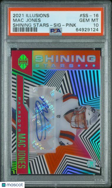 2021 Panini Illusions Shining Stars Mac Jones #SS-16 SIG Pink PSA 10