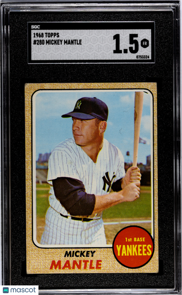 1968 Topps Mickey Mantle #280 SGC 1.5