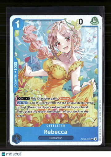 2023 One Piece Card Game Awakening of the New Era Rebecca Alternative Art