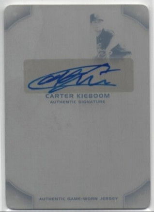 Carter Kieboom 2015 Leaf Perfect Game Printing Plate Autographed 1/1 Rookie Card