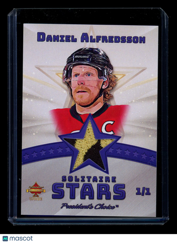 2023 President's Choice Solitaire 2.0 Update Solitaire Stars Daniel Alfredsson 1/1 /1 Game-used jersey