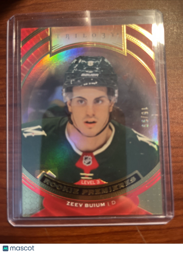 2025-26 Upper Deck Extended Series Hockey Zeev Buium #T-11 Trilogy Short Print Rookie