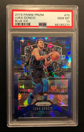 Luka Doncic 2019 Panini Blue Ice Prizm PSA 10