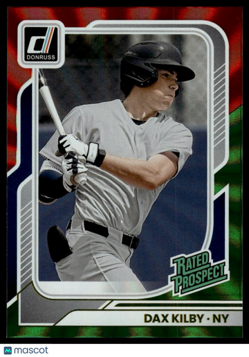 2026 Donruss Dax Kilby #167 Red and Blue Laser