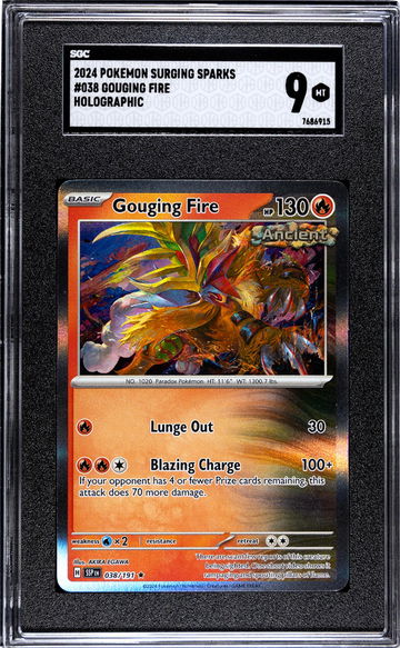 2024 Pokemon #038/191 Gouging Fire Surging Sparks SGC 9