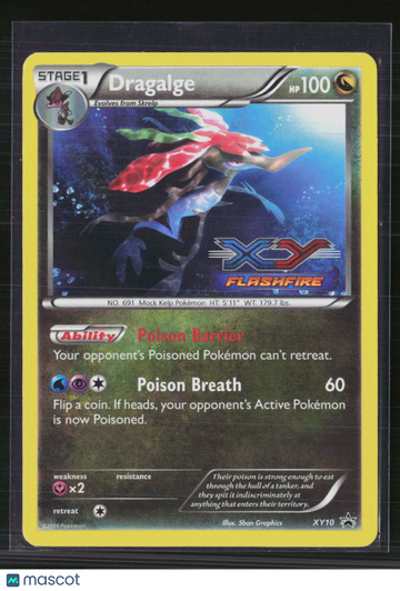 2014 Flashfire Dragalge Holo Black Star Promo #XY10