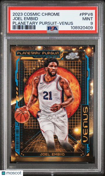 2023 Topps Cosmic Chrome Planetary Pursuit Joel Embiid #PPV6 Venus PSA 9