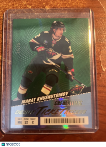 2024-25 Upper Deck Credentials - [Base] - Green Marat Khusnutdinov #125 Green Rookie