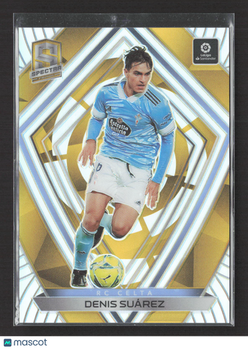 2021 Panini Chronicles Spectra Soccer Denis Suárez #18 Gold Prizm 09/10