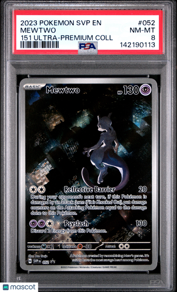2023 Pokemon SVP EN-SV Black Star Promo Mewtwo 151 Ultra-Premium Coll PSA 8 #052
