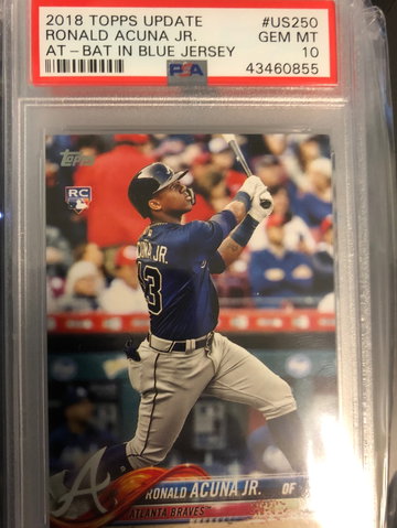 Ronald Acuna 2018 Topps Update PSA 10