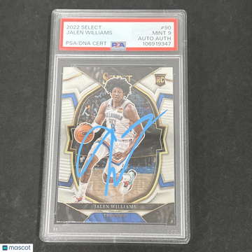 2022 Panini Select Jalen Williams #90 PSA 9 Auto A