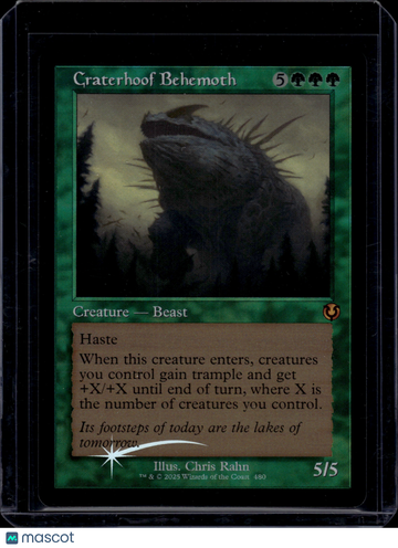 2025 Wizards of the Coast Craterhoof Behemoth #480