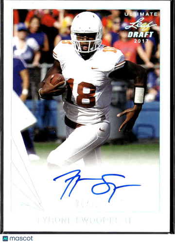 Tyrone Swoopes 2017 Leaf Ultimate Draft Auto /10 Texas Longhorns