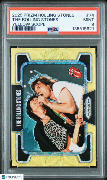 2025 Panini Prizm The Rolling Stones The Rolling Stones 141/199 #74 PSA 9