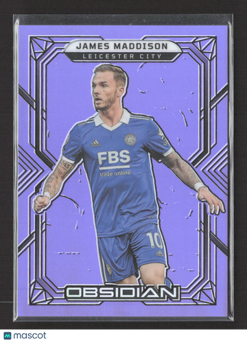 2023 Panini Obsidian Soccer James Maddison #58 Purple /25
