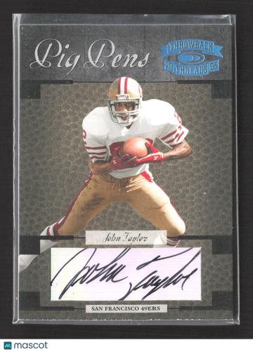 2005 Donruss Throwback Threads Pig Pens John Taylor #PP-15 /100