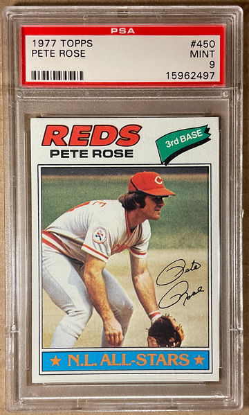 Pete Rose 1977 Topps #450 PSA 9 MINT Centered!