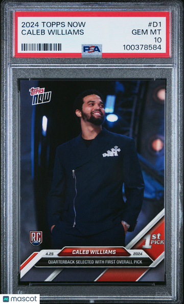 2024 Topps Now Caleb Williams #D1 PSA 10