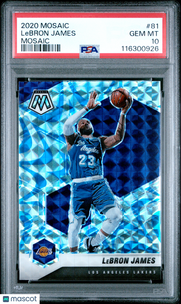 2020 Panini Mosaic LeBron James #81 PSA 10