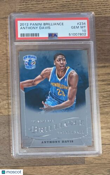 Anthony Davis 2012 Panini Brilliance RC #234 Lakers Rookie GEM MINT PSA 10