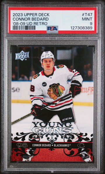 2023 Upper Deck Extended Series 2008-09 Upper Deck Retro Connor Bedard #T47 PSA 9