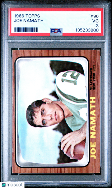 1966 Topps Joe Namath #96 PSA 3