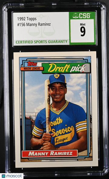 1992 Topps Manny Ramirez #156 CGC 9