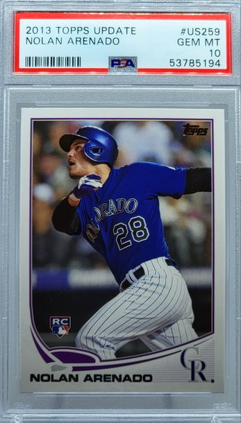 2013 TOPPS UPDATE #US259 NOLAN ARENADO RC PSA 10  St.Louis Cardinals