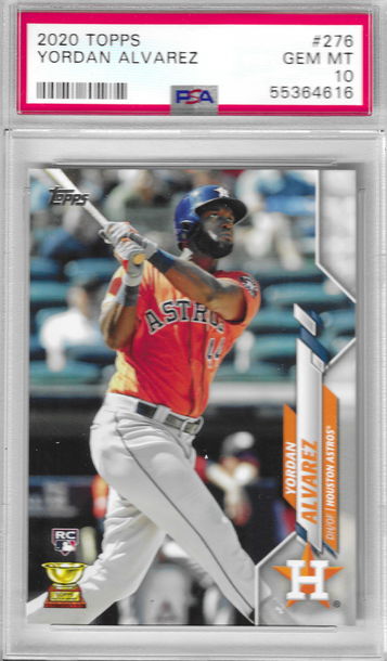 2020 Topps Yordan Alvarez PSA 10