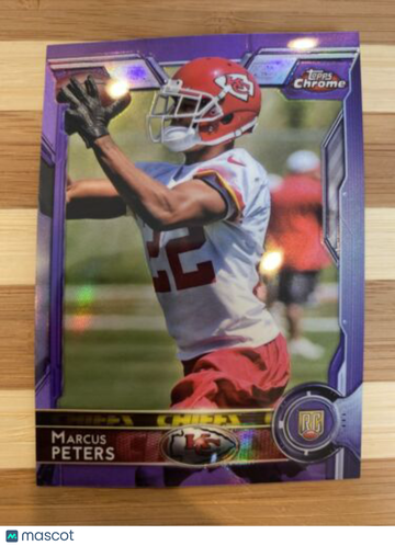 🔥2015 Topps Chrome Marcus Peters Purple Refractor Rookie Card #124 RC RAVENS