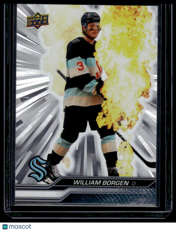 2023-24 Upper Deck William Borgen #621 Outburst Silver
