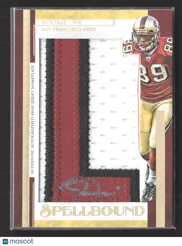 2007 Playoff National Treasures Spellbound Jason Hill #SA-JH Authentic Autographed Away Jersey Nameplate