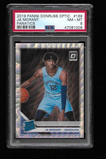2019 Donruss Optic Fanatics JA Morant PSA 8