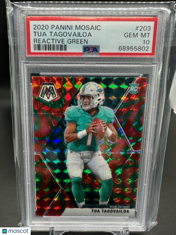 2020 Mosaic Tua Tagovailoa #203 PSA 10