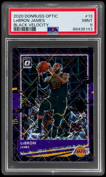 2020 Donruss Optic Lebron James Black Velocity PSA 9