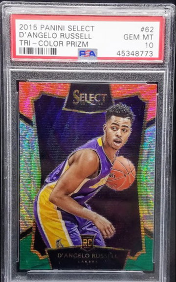 D'Angelo Russell 2015 Panini Select Tri Color Prizm RC Rookie PSA 10