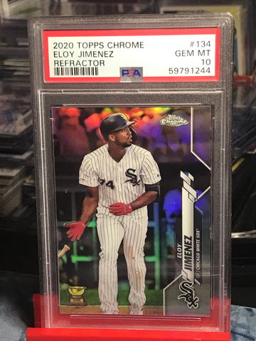 2020 Topps Chrome Eloy Jimenez Rookie Cup Refractor PSA 10