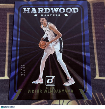2024-25 Donruss Victor Wembanyama #1 Hardwood Masters Holo Blue Laser SN