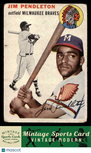 1954 Topps Jim Pendleton #165