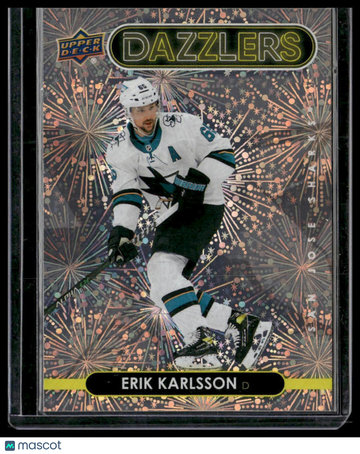 2021-22 Upper Deck Erik Karlsson #DZ-87 Dazzlers Orange
