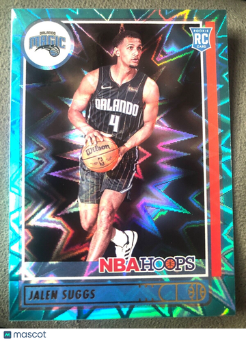 2021-22 Hoops JALEN SUGGS Teal Explosion Rookie Card RC #210 Orlando Magic