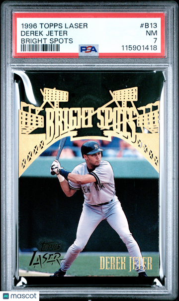 1996 Topps Laser Bright Spots Derek Jeter #B13 PSA 7